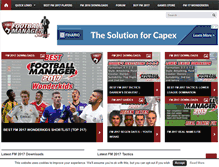 Tablet Screenshot of footballmanagerstory.com